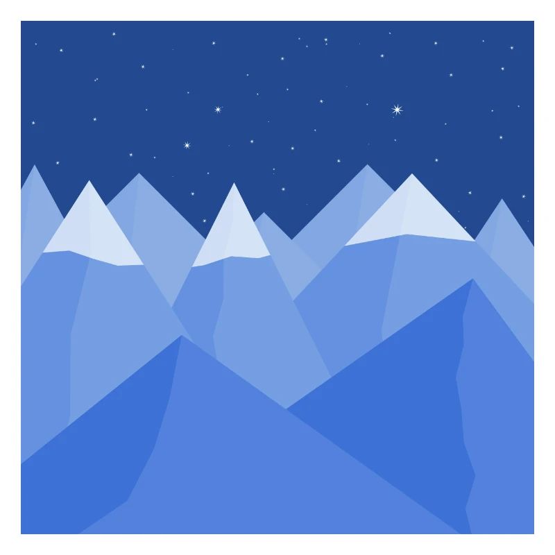 Blaue Landschaft