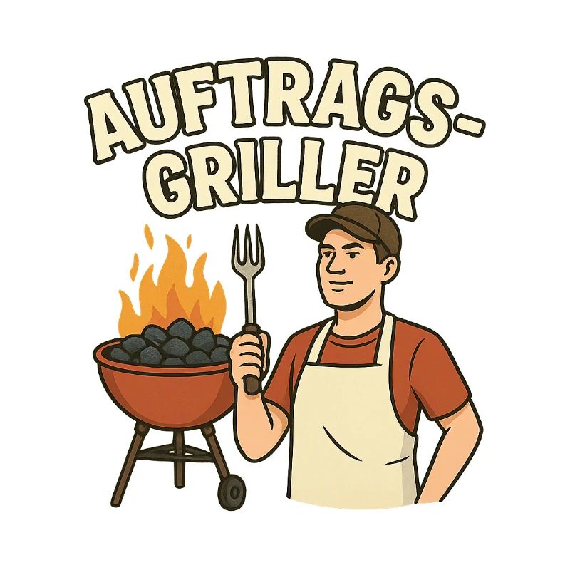 Grill master in action