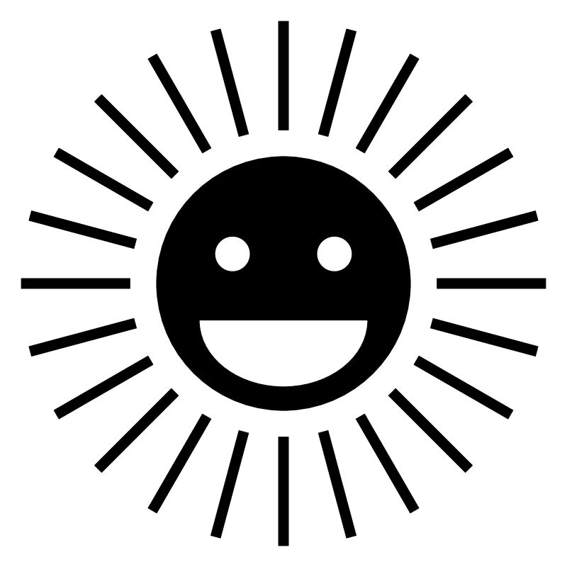 Soleil heureux | Conception de visage de soleil heureux