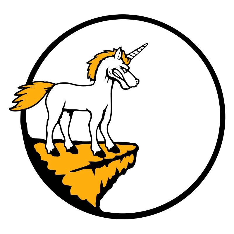 Unicorn Cliff Moon Evil Angry Bad Mood