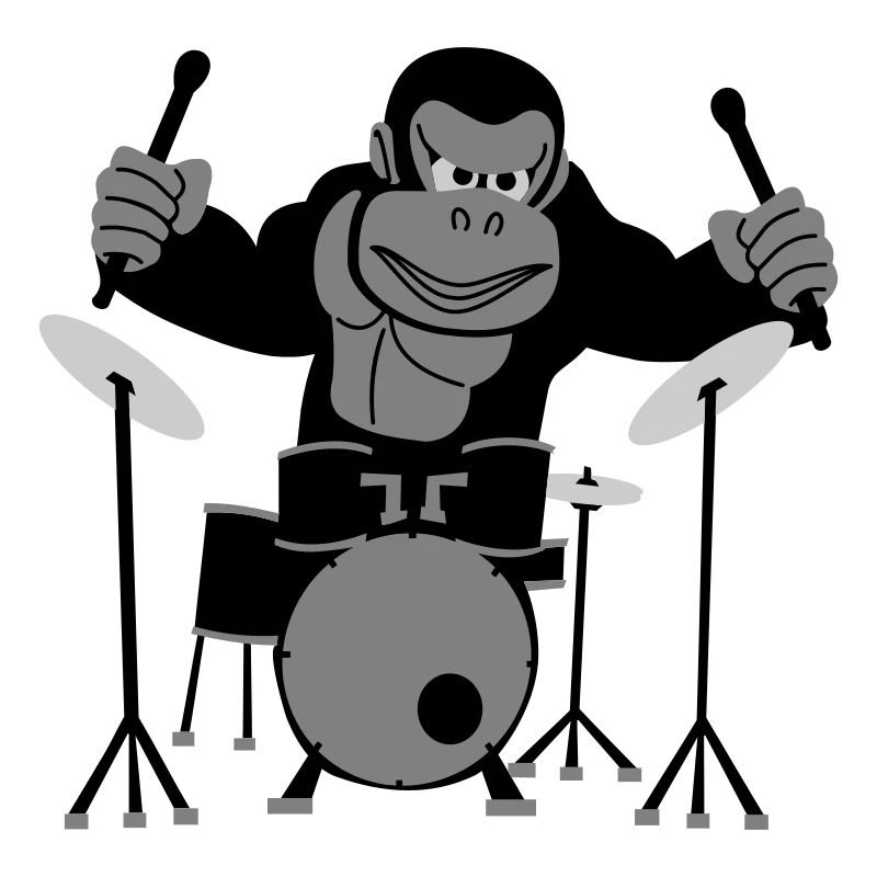 Drumming Gorilla