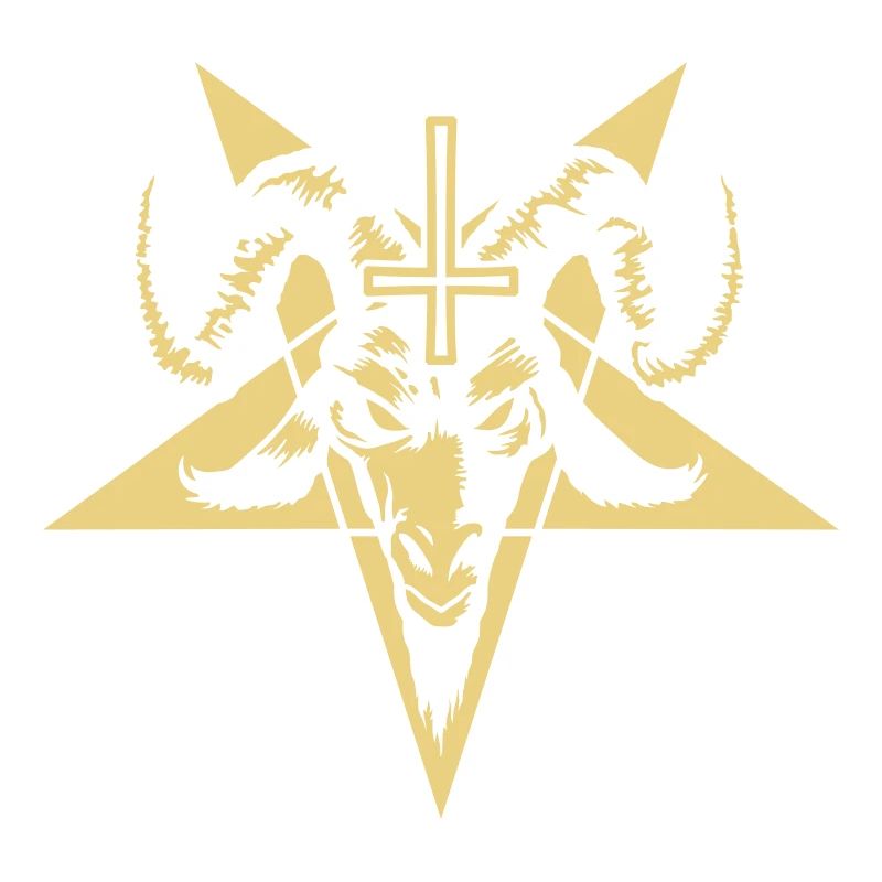 Goat Head with Pentagram (inverted) No.2_1c