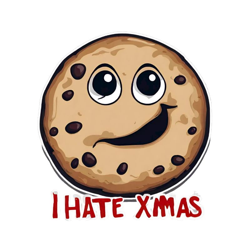 I Hate Xmas Angry Cookie Cake Christmas