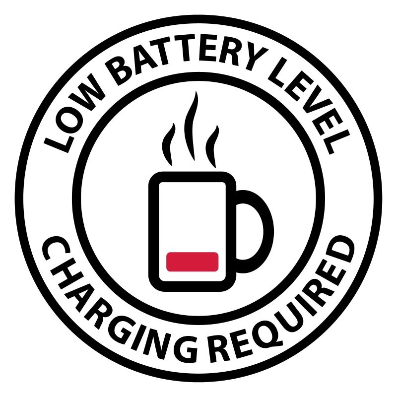 Coffee cup battery charging charging bar coffee drinker