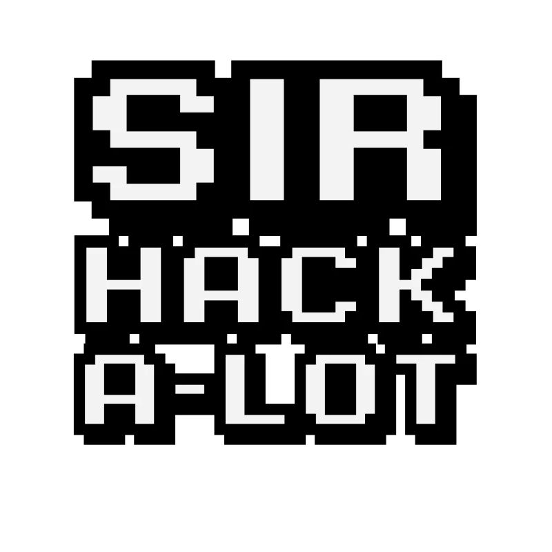 Computer hacken und Pixel-Kunst Sir Hack A Lot