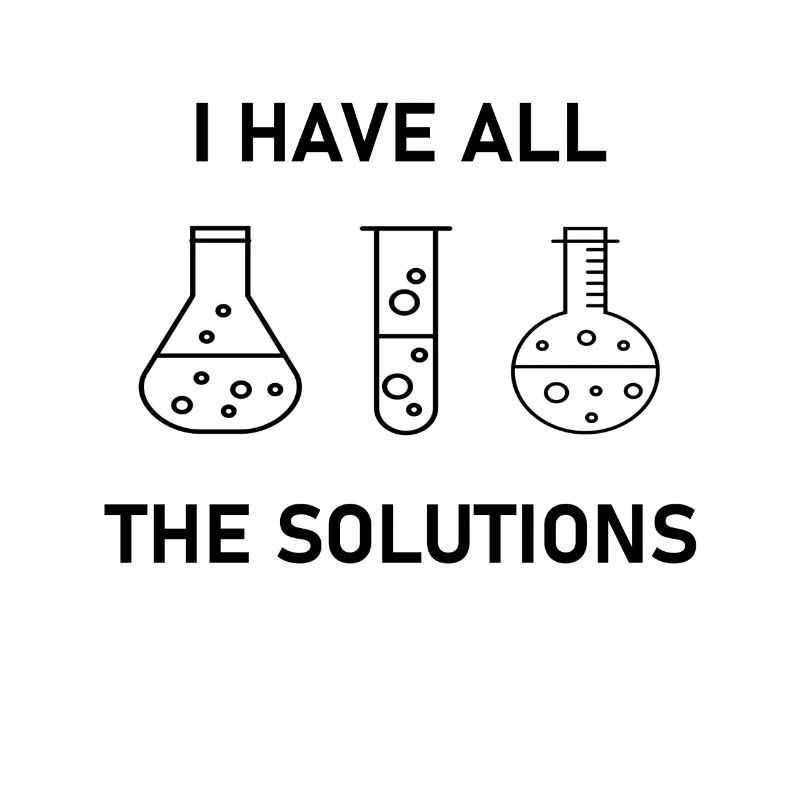 Chemist Gift Science Nerd Solutions Labor Lab