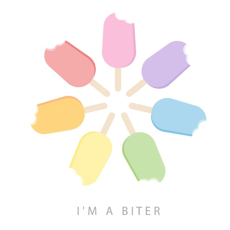 I'm a Biter Eis am Stiel Regenbogen