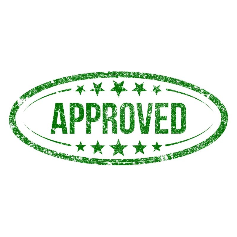Approved Approved Tested Recognized Stamp