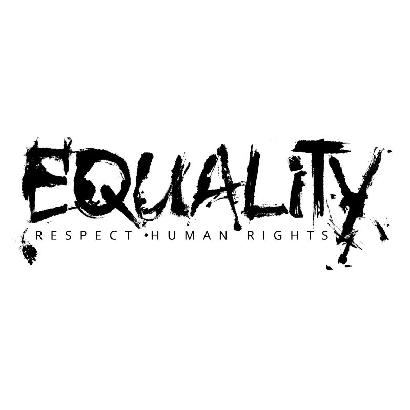 EQUALITY lettrage noir