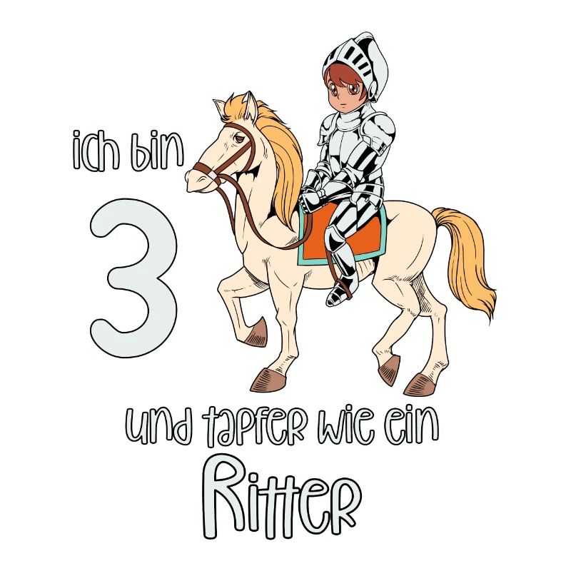 Geburtstagsshirt Ritter - 3 Geburtstag Junge
