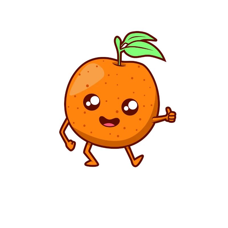 Kawaii Comic Orange