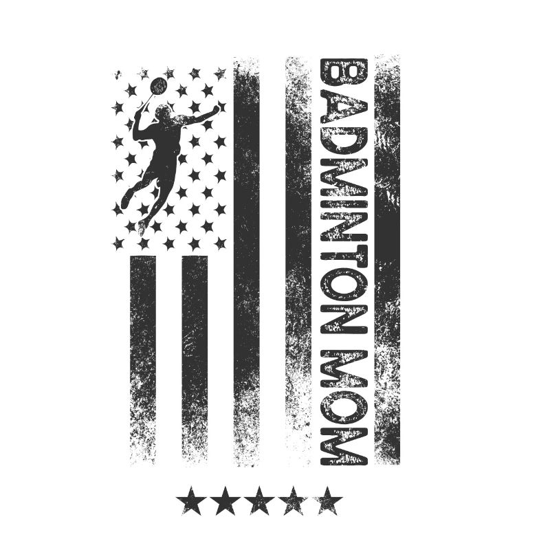 USA Flagge - Badminton Mutter