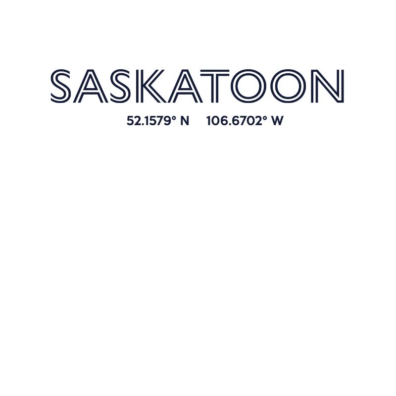 Canada City Coordinates - Saskatoon