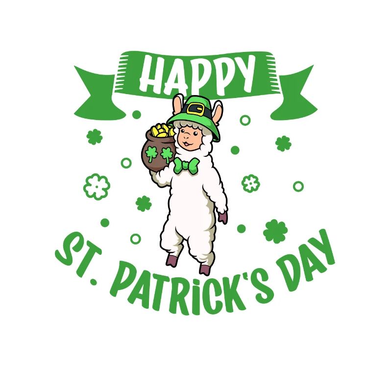 St Patrick's Lama - Happy St Patrick's Day