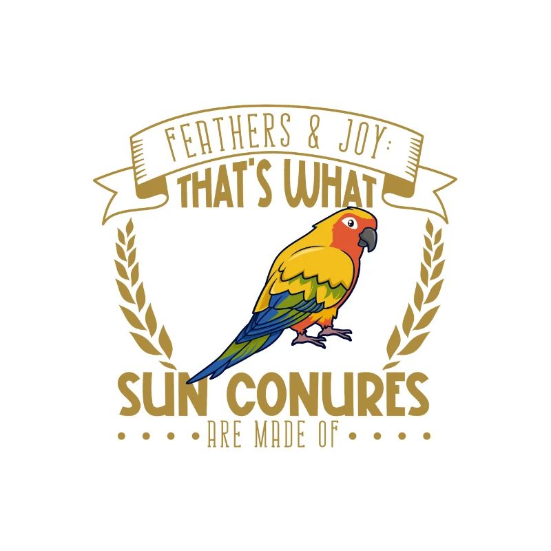 Feathers and Joy - Sun Parakeet