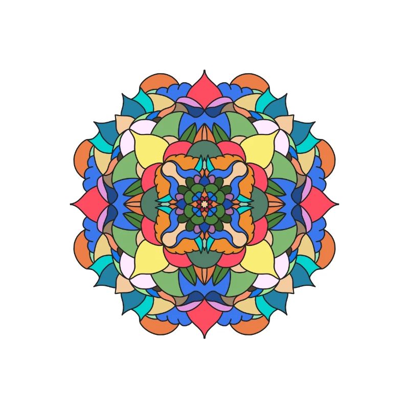 Colored mandala