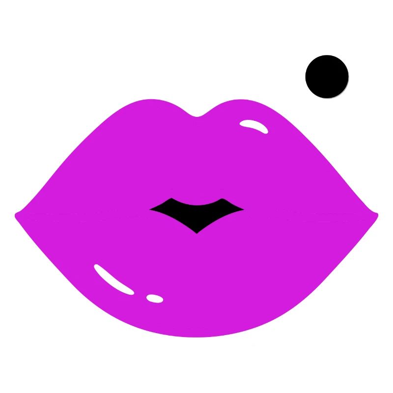 Lips with mole