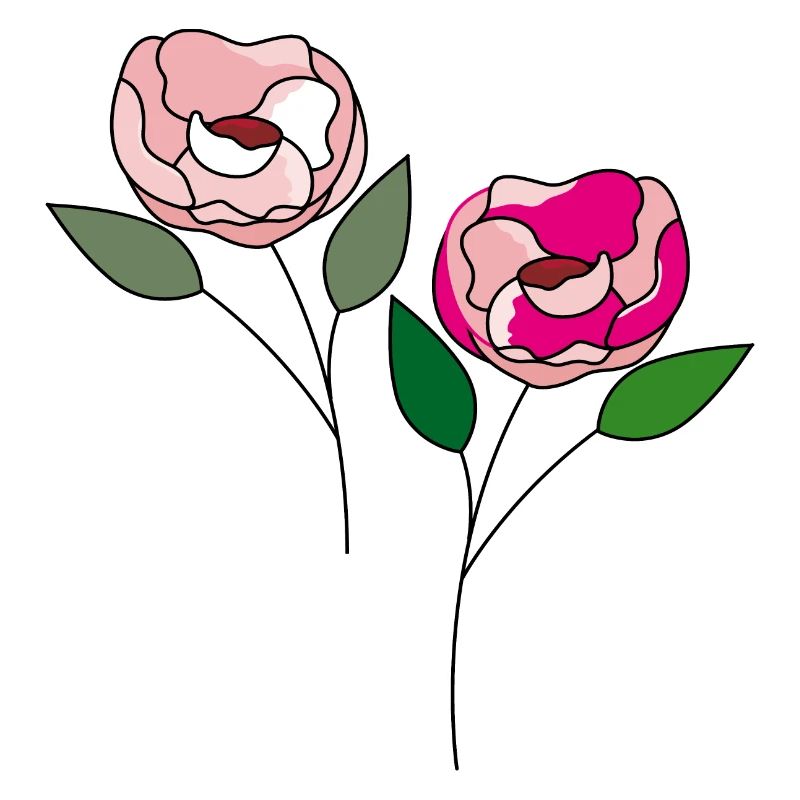 zwei Blumen