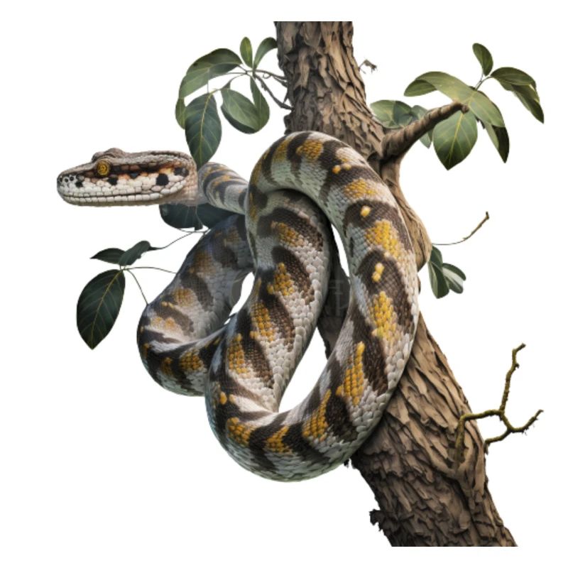 Python im Baum: Ein majestätisches Tier