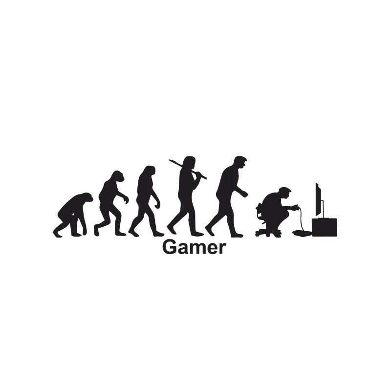 Evolution Gamer / Evolutionskette Zocker / Gamer