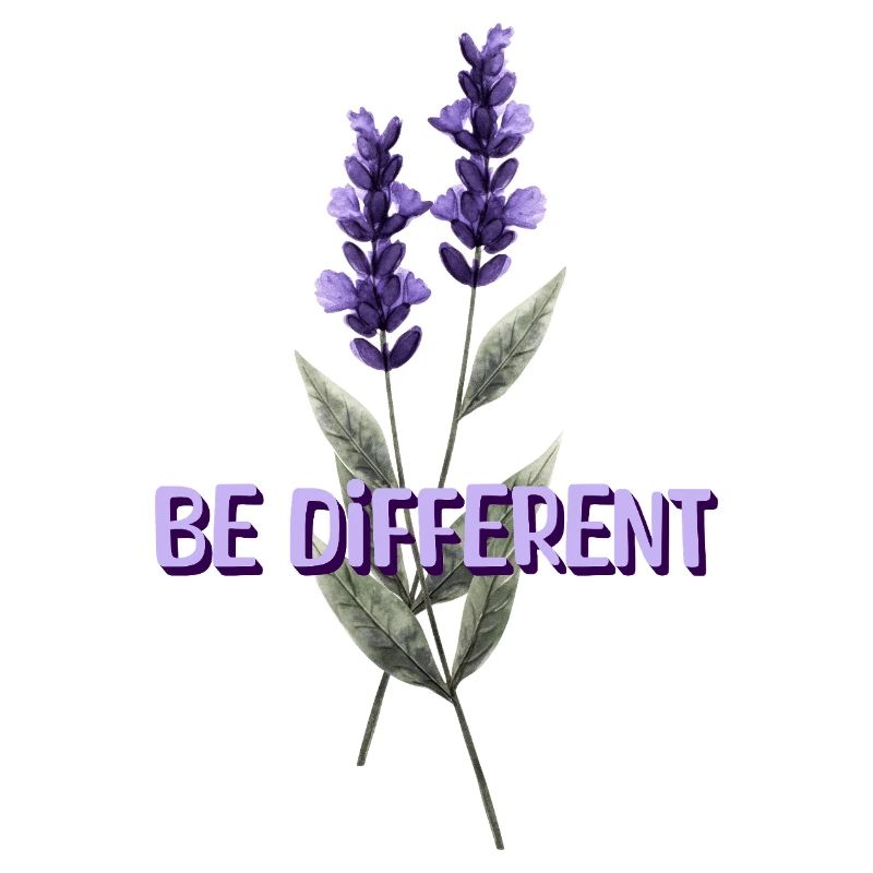 BE DIFFERENT - Affirmations d’amour de fleur de lavande