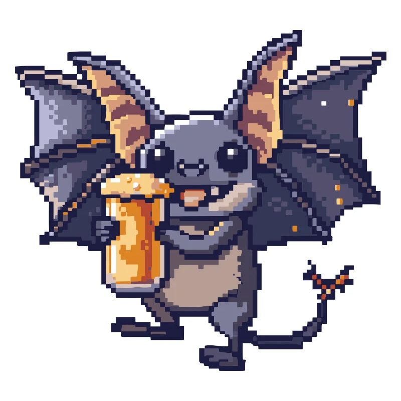 Bat Beer Pixel
