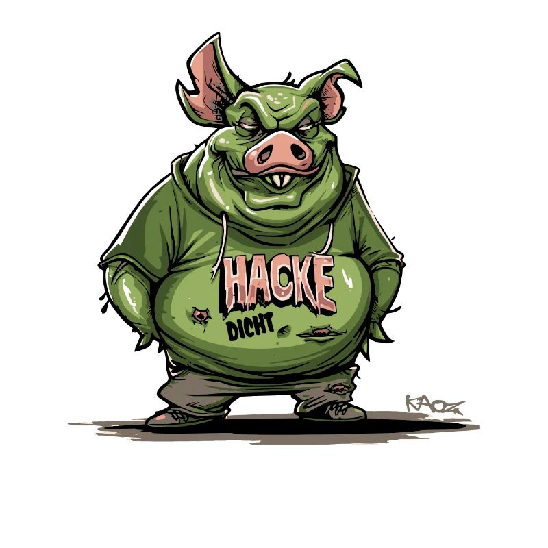 Houe Dense Cochon Zombie