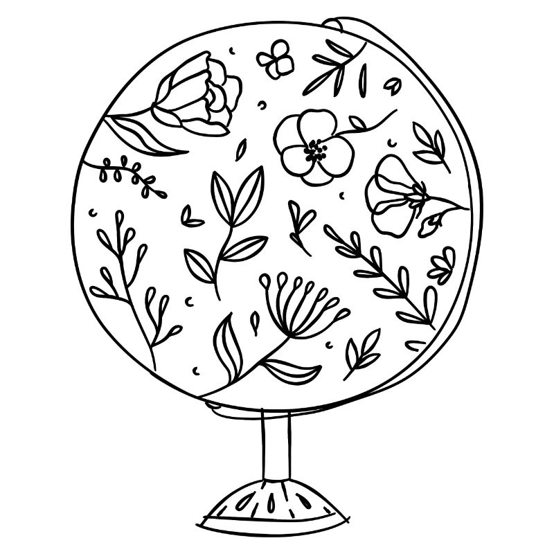 Globe botanique