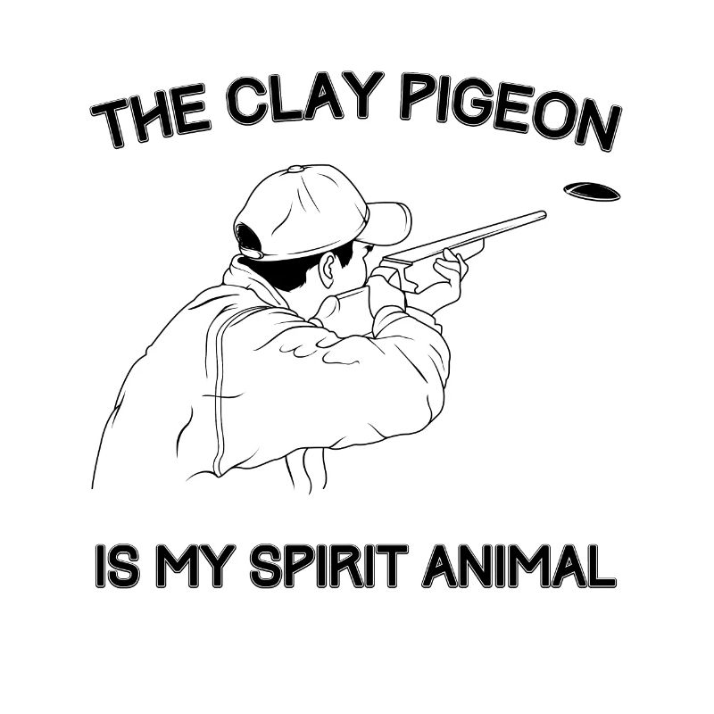 Les pigeons d'argile drôles sont ma conception animale d'esprit