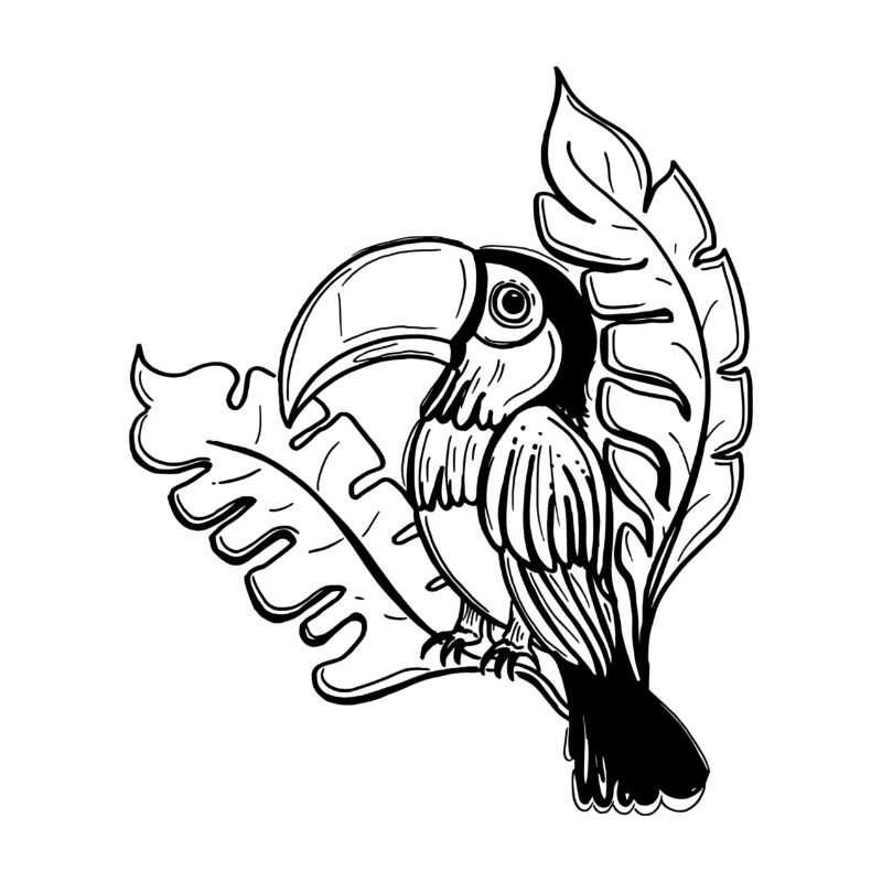 Toucan à feuilles