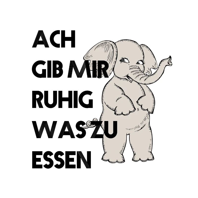 Elefant mit Hunger