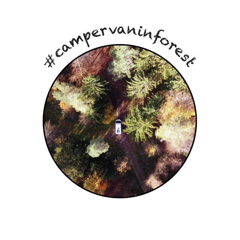 Campervan in Forest