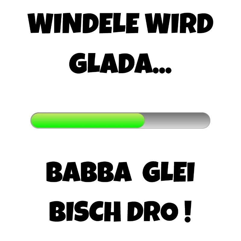 Windele wird geladen Schwäbisch Eltern Papa