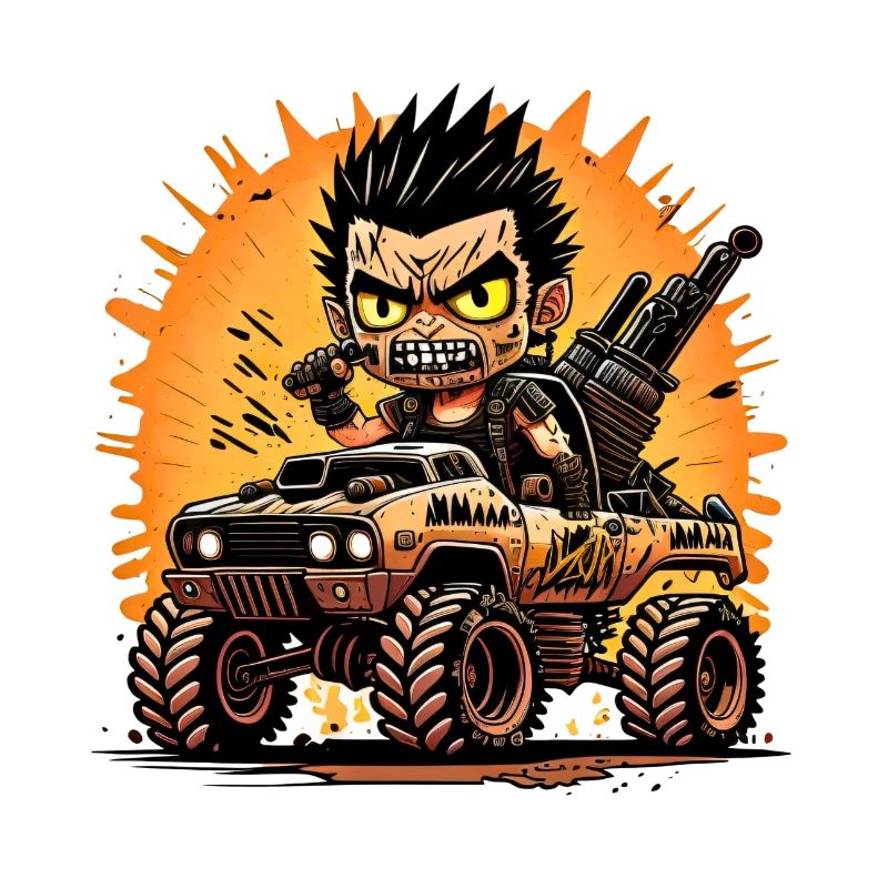 Crazy post apocalyptic boy