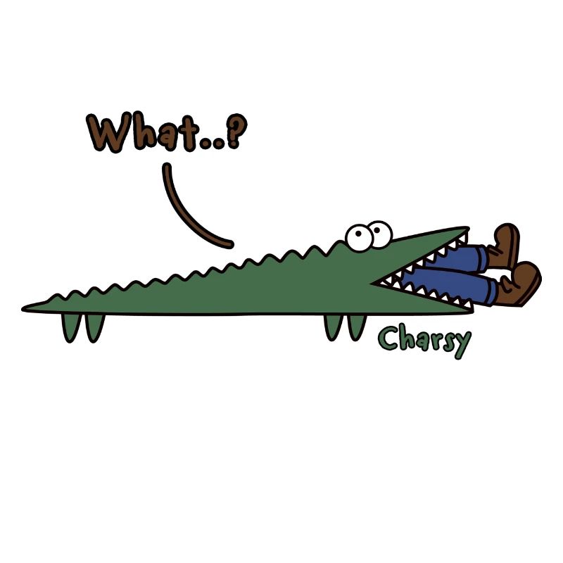 Mr Crocodile Simple Funny Comic | Cartoon Artwork