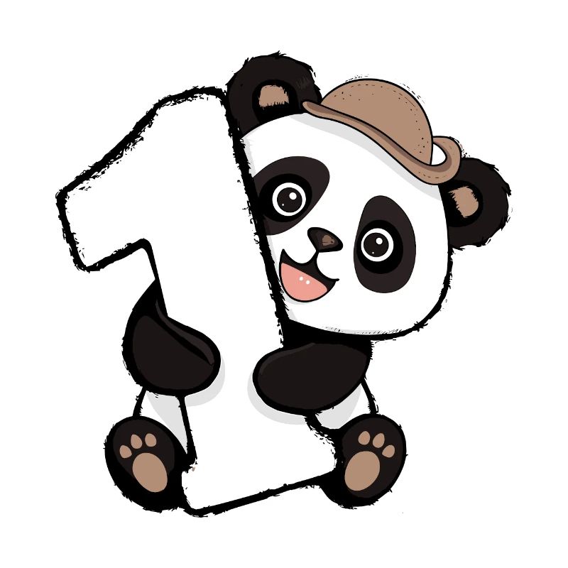 1. Geburtstag Geschenkidee 1 Jahr alt Panda
