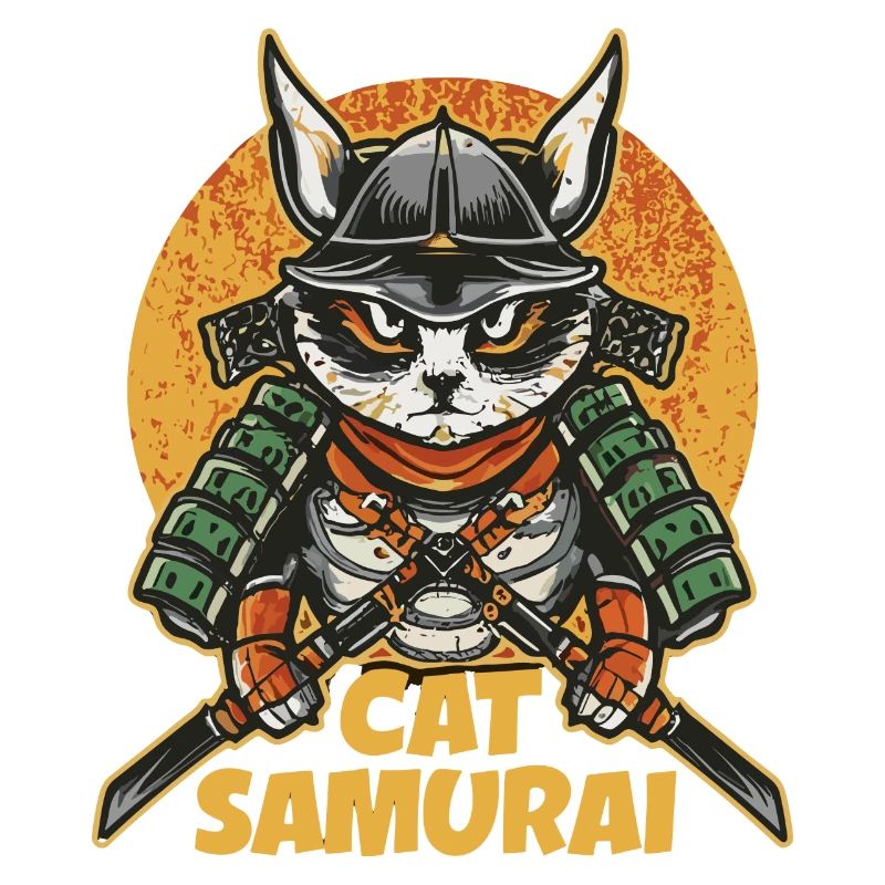 Chat samouraï