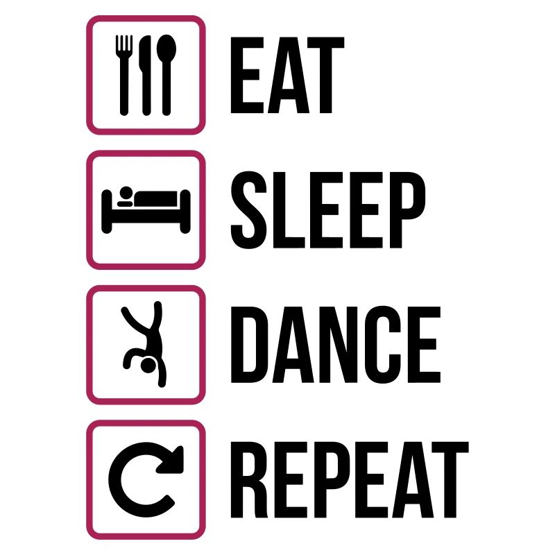 Mangez le sommeil de danse Répéter