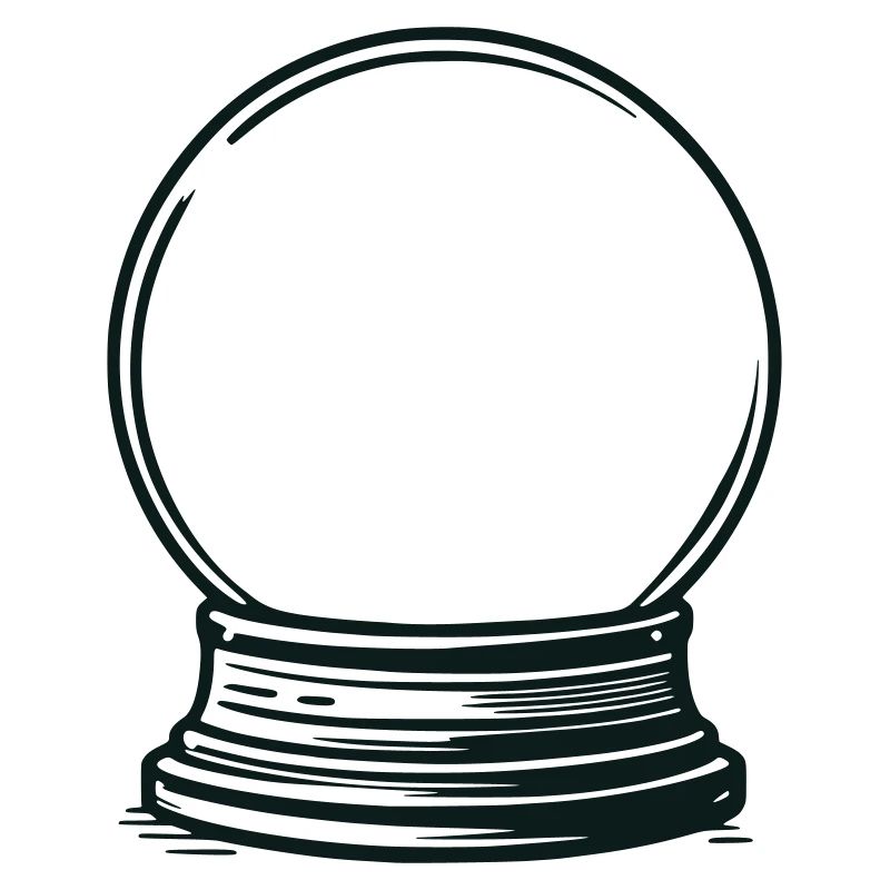 Snow globe empty