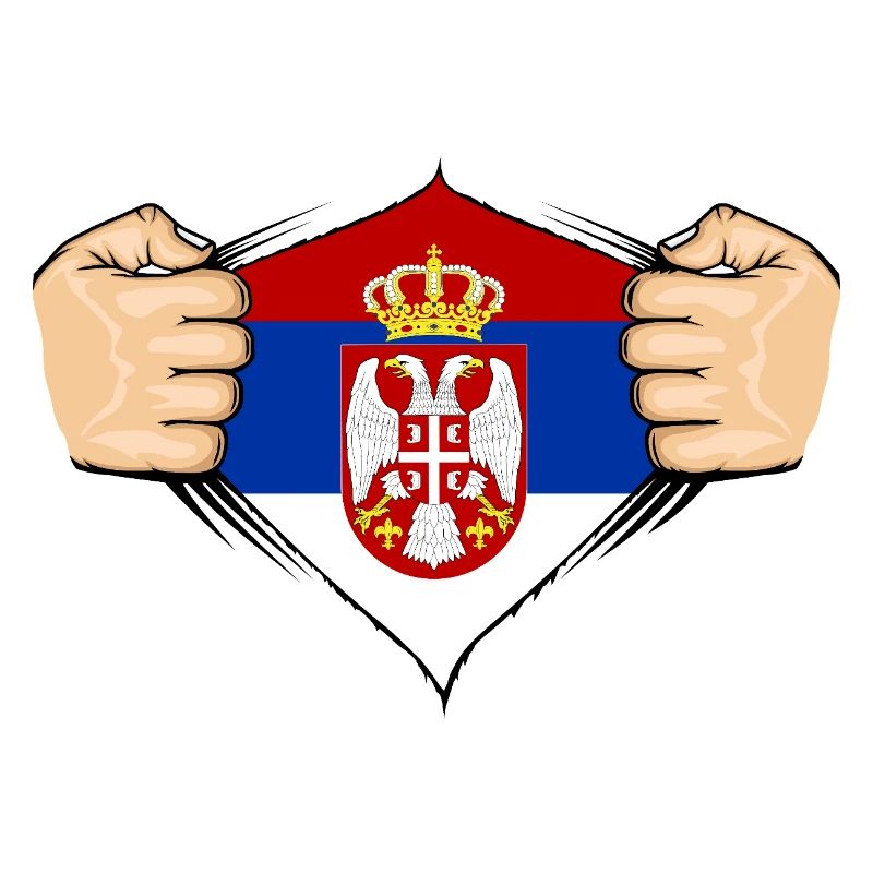 Conception du drapeau de la Serbie