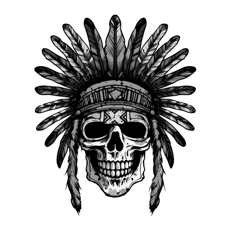Crâne Apache Indien