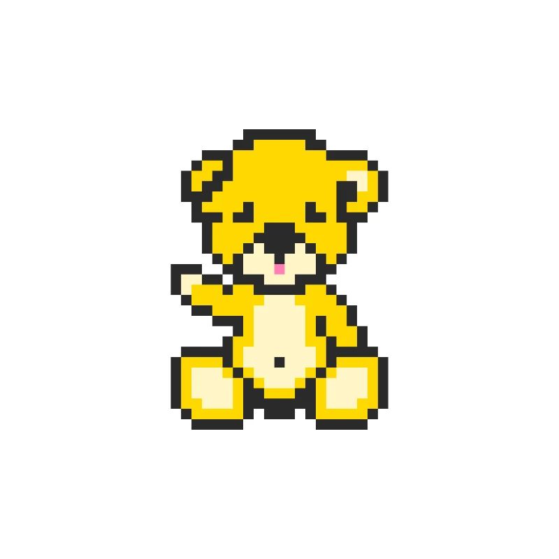 Pixel Bear Sunny
