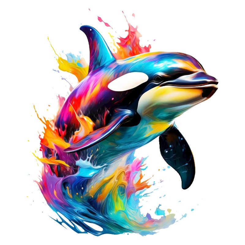 Bemalter Orca