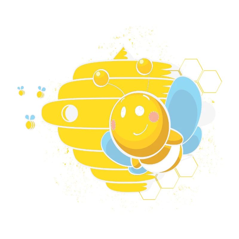 Cute Honeybee and Beehive Beekeeper Gift