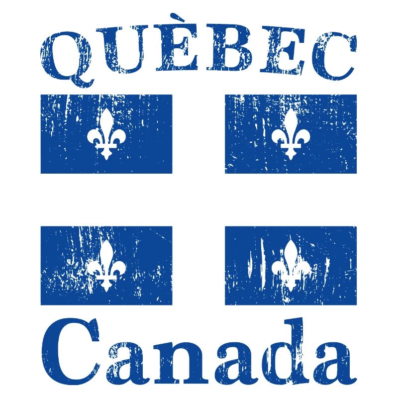 Drapeau du Québec Vintage