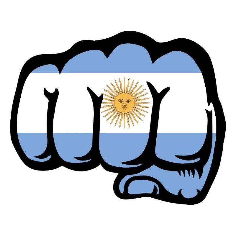 Poing du drapeau argentin