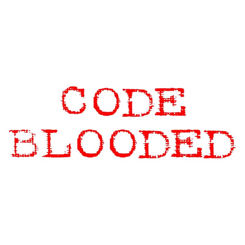 Code Blooded Cool Programmer Coder Code-Blooded