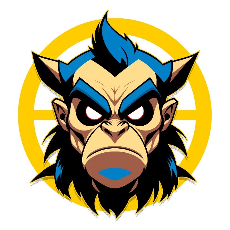 Evil man with horns