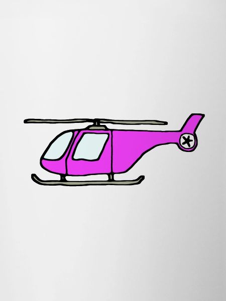 Pinker Hubschrauber, Helikopter