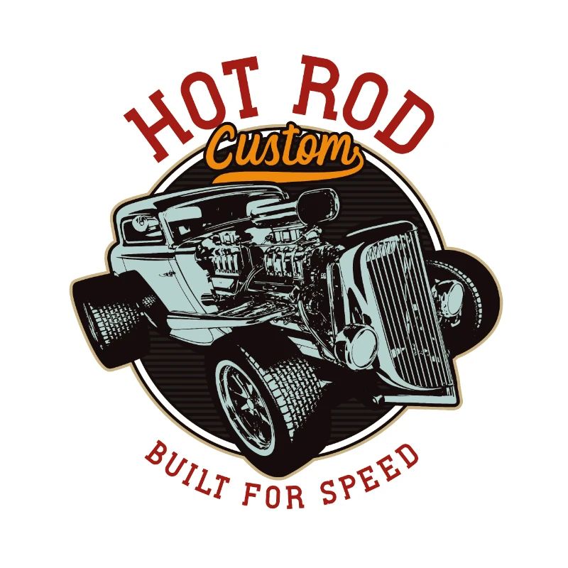 Hot Rod - Voitures de course classiques - lumineuses